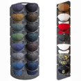 thumbnail image 2 of 1pc 7/14grid Pocket Storage Pockets Wall Door Hanging Organizer Baseball Cap Holder, 2 of 5