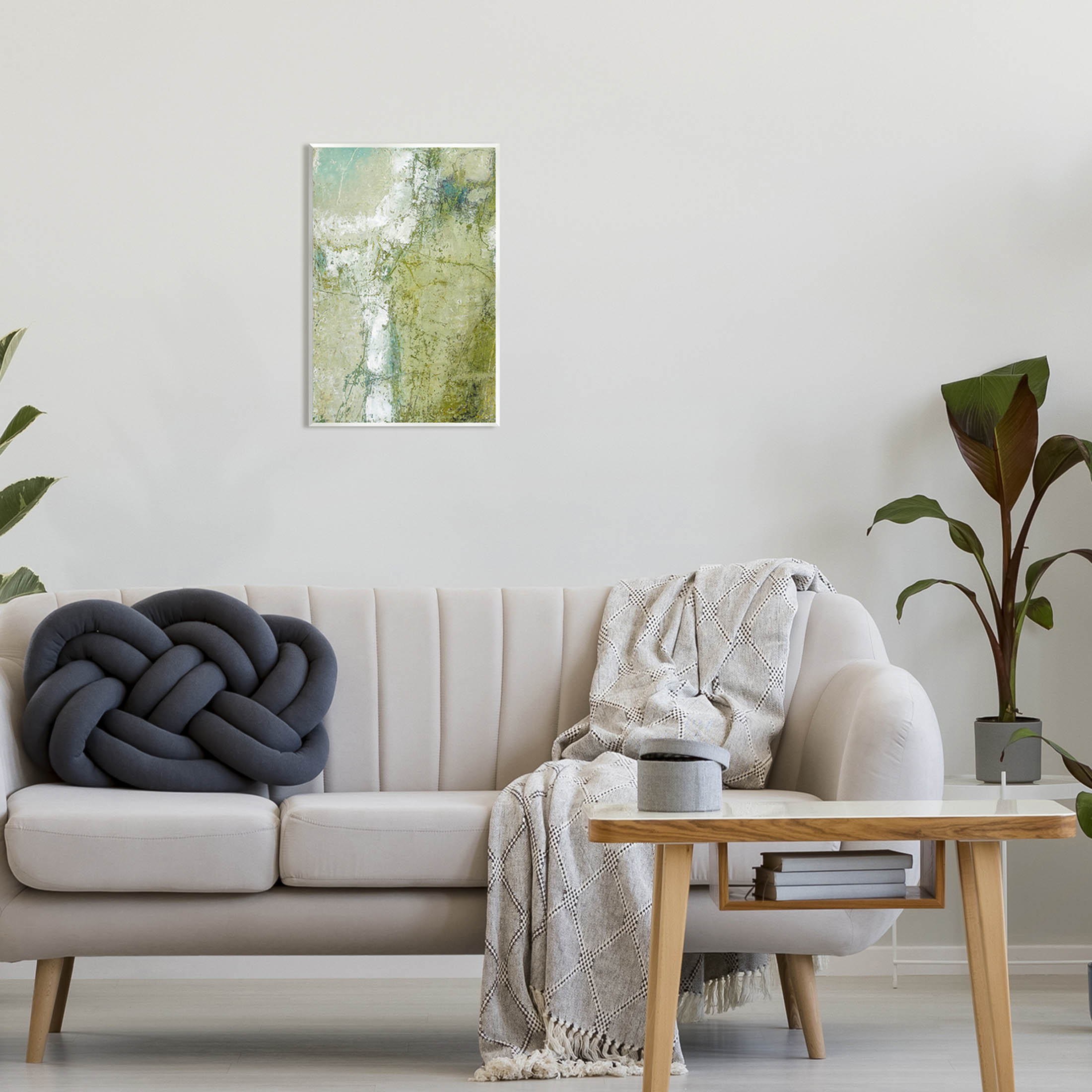 Jagged Abstract Composition Abstract Painting Unframed Art Print Wall Art
