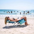 thumbnail image 4 of SLSY Beach Chairs for Adults Heavy Duty,Compact Portable Lay Flat Folding Chair with Backpack Straps and Large Cooler Pouch,Support to 400LBS, 4 of 7