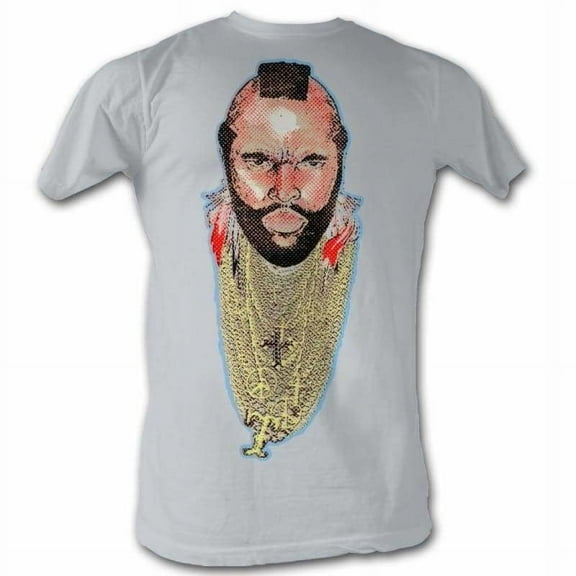 Mr. T Chain Of Fool Gray Heather Adult T-Shirt Xl