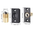 thumbnail image 2 of Unique Bargains Closet Door Ball Catch Ball Latch Adjustable Ball Catches Cabinet Door Beads Lock, Black 2 Pack, 2 of 5