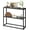 Black, variant on HUANG Small Entryway Table, 29.5" Narrow Console Table with Shelves, White, for Hallway, Living Room, Small Spaces