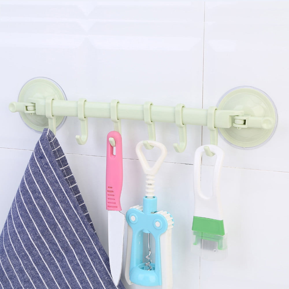 Vacuum Suction Cup Sucker Shower Towel Bathroom Kitchen Wall Hook Hanger Holder 
