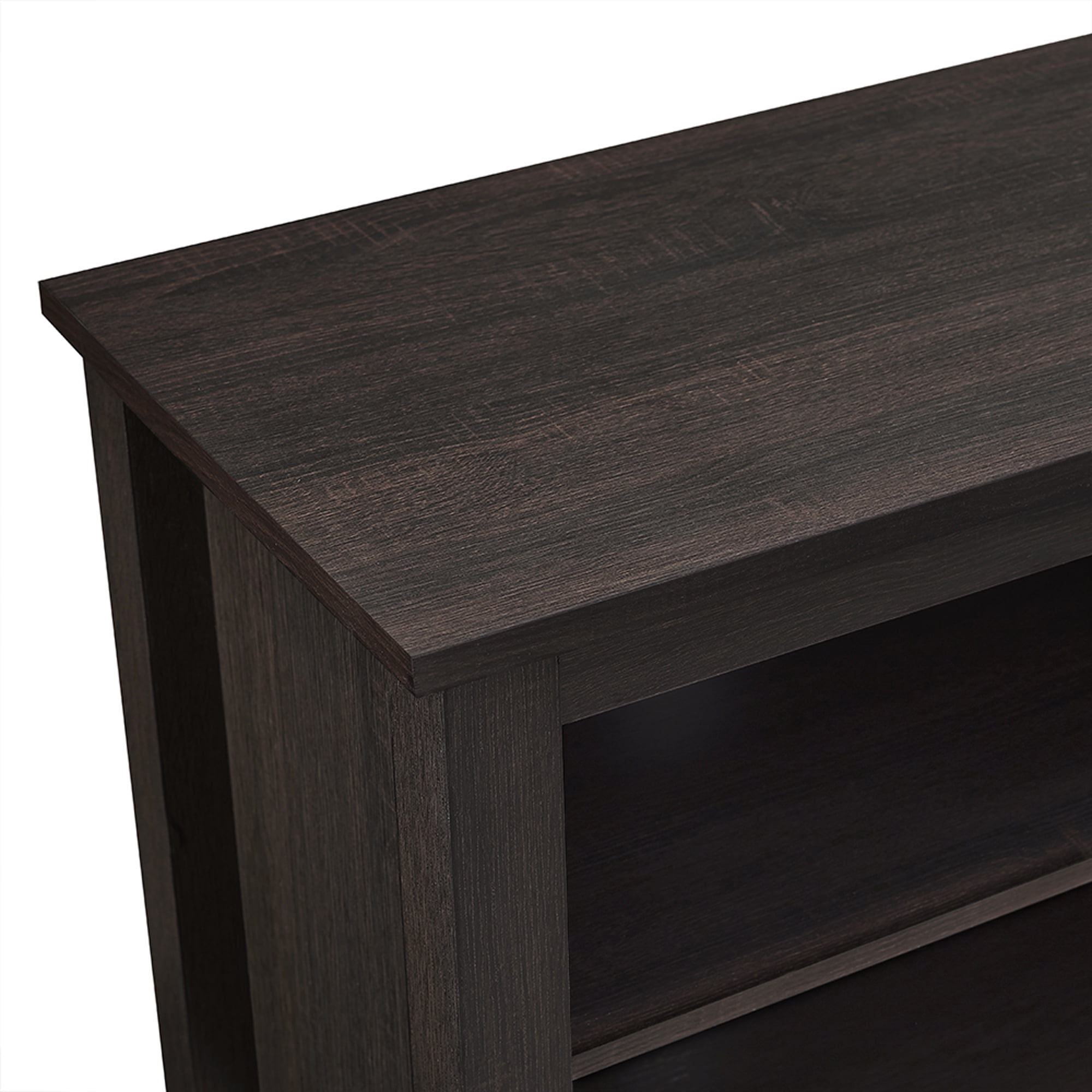 Woven Paths Open Storage TV Stand for TVs up to 80", Espresso
