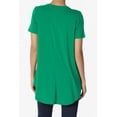 thumbnail image 2 of TheMogan Women's PLUS Basic Crew Neck Round Hem Short Sleeve Draped Jersey Tee, 2 of 6