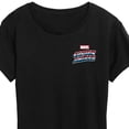 thumbnail image 3 of Marvel Captain America - Retro Distressed Flag - Women's Short Sleeve Graphic T-Shirt, 3 of 5