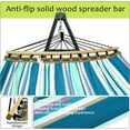 thumbnail image 3 of Tranquillo Hamac Universel avec Supports en Acier Enduit Électrostatique, Support de Hamac Réglable et Pliable avec Filet en Polyester à 2 Couches et Sac de Transport pour 2 Personnes. Toile - Feuille Bleue, 3 of 5