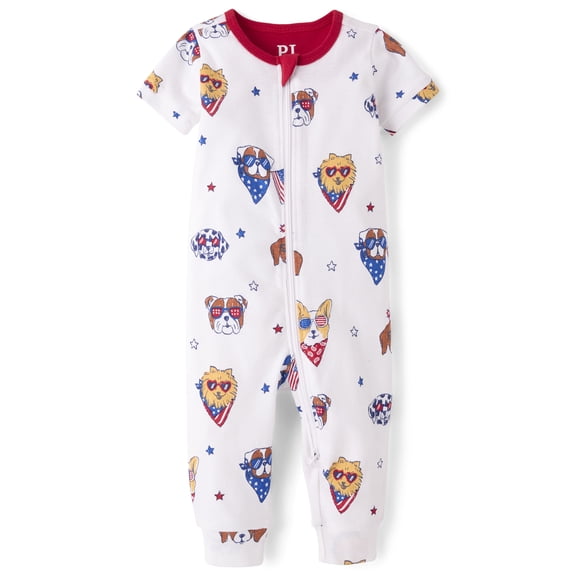 The Children's Place Baby & Toddler Short Sleeve Snug Fit Cotton One Piece PJs, Sizes NB-5T