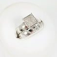 thumbnail image 2 of TAAPSEE JEWELS His & Her Trio Ring Set 2Ct CZ 14K White Gold Finish Silver Round Cut, 2 of 4