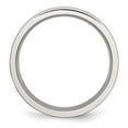 thumbnail image 2 of Auriga Stainless Steel Polished with Satin Center 6 mm Grooved Band for Women Size 12.5, 2 of 6