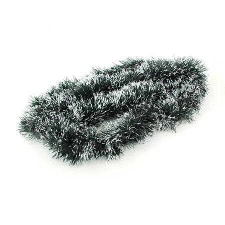 Green 6.5ft Fake Snowy Christmas Fir Pine Tinsel Garland Tree Hanging Decorations