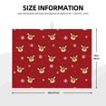 thumbnail image 2 of Fotbe Reindeer Faces Festive Red Alfombrilla de Secado para Cocina con Estampado, 18x24 Pulgadas, 2 of 7