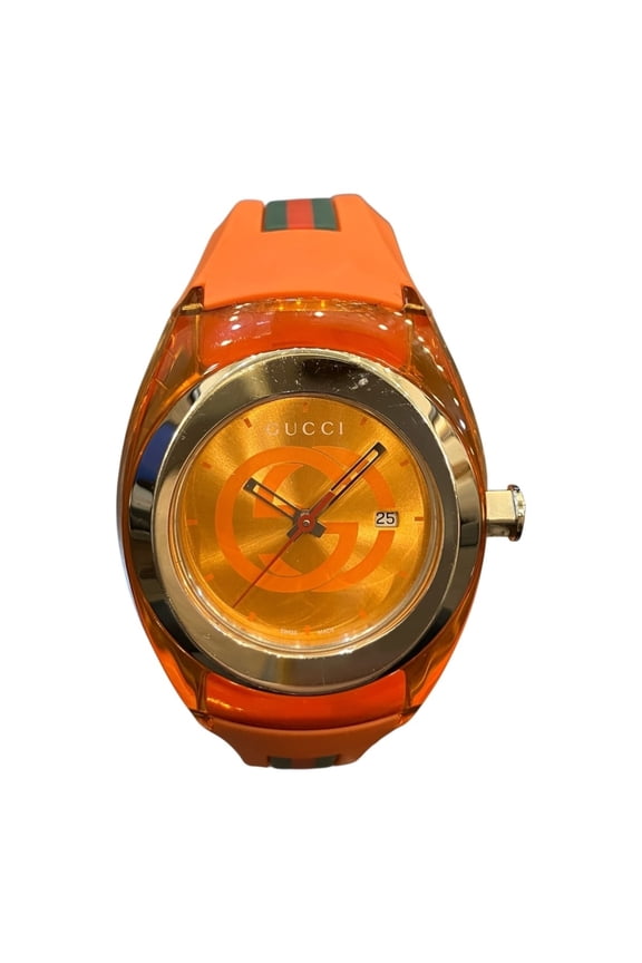 Pre-Owned Gucci Sync watch, total weight 53g, stainless steel, rubber strap, quartz movement,...