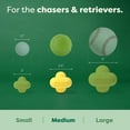 thumbnail image 3 of Earth Rated Dog Ball, Interactive Fetch Toy for All Breeds, Comes in Multiple Sizes, Made with Natural Rubber, Perfect for Indoor and Outdoor Use, Medium, Yellow C74, 3 of 3