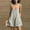 Gray, variant on Women's 2026 Summer Spaghetti Strap Romper, Gathered Empire Waist Pocket Sleeveless Casual Short Jumpsuit for Tennis Golf Daily Streetwear
