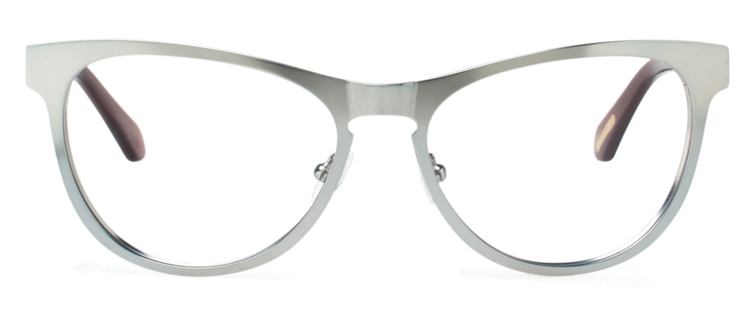 Cynthia Rowley/ No 94 Aqua Cat-Eye Metal Eyeglasses