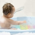 Toddler Bath Mat For Tub，Silicone Non Bathtub Mat For Kids With 27 X 15