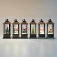 thumbnail image 4 of New liquid Luminous Christmas Small Wind Lantern LED Candlestick Lamp Party Retro Christmas Ornament Gift Home Light up Decore, 4 of 5