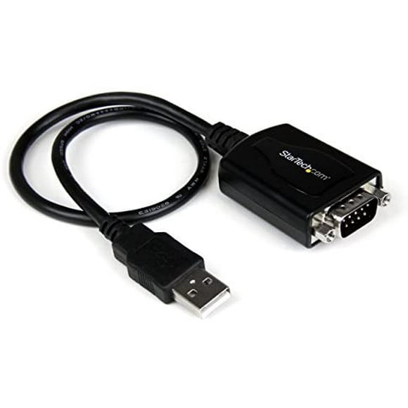 StarTech Câble Adaptateur USB vers DB9 Série RS232 1 Ft. avec Rétention de Port COM - jusqu'à 920 kpbs USB vers DB9 Série