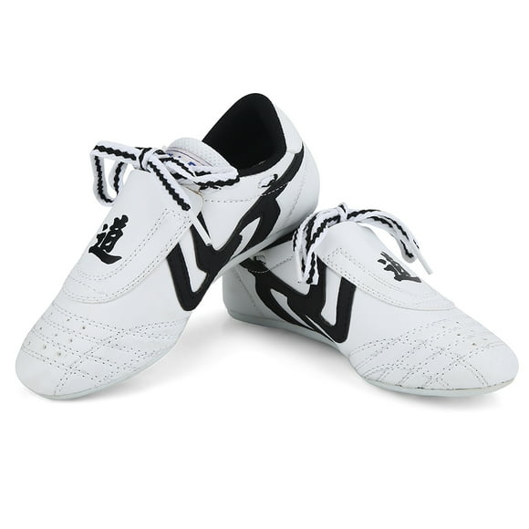 HURRISE Chaussures Légères de Taekwondo Sport Boxe Kung-Fu Taïchi pour Enfants Adolescents, Chaussures de Boxe, Chaussures Taïchi