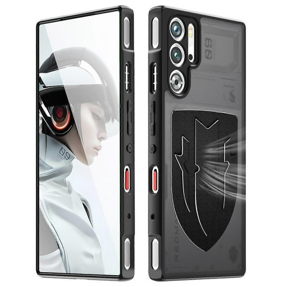 For ZTE nubia Red Magic 9 Pro 5G Shield Heat Dissipation Phone Case Liquid Silicone PC Back Cover -