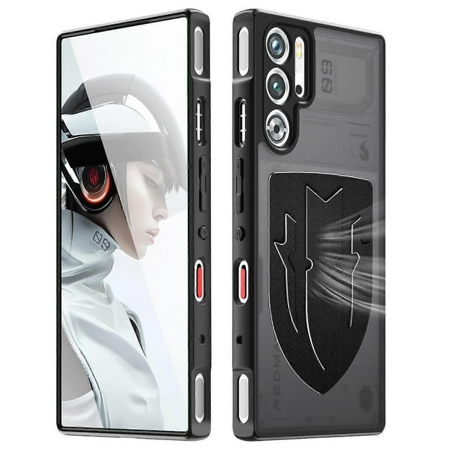 For ZTE nubia Red Magic 9 Pro 5G Shield Heat Dissipation Phone Case Liquid Silicone PC Back Cover -