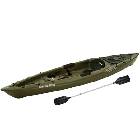 Sun Dolphin Journey 12' Sit-on Fishing Kayak, Paddle Included
