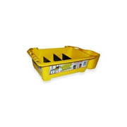 Rack-A-Tiers Ladder Mate Plastic Caddy Tool And Accessories Tray, Yellow
