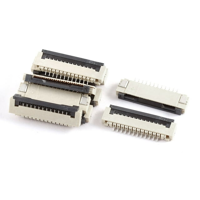 10 Pcs Conector de Sockets FFC FPC de 12 Pines de Tipo Clamshell con Paso de 1.0mm