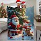 thumbnail image 3 of Manta Navideña Manta Navideña Con Muñeco De Nieve Y Papá Noel Manta Navideña De Invierno Manta Suave Informal Manta Cálida Para La Siesta Manta Navideña Con Gorro De Papá Noel (70 X 100 Cm), 3 of 7