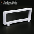 thumbnail image 3 of Unique Bargains 3D Floating Display Frame Coin Jewelry Case Holder with Base 9' x 3.5' White, 3 of 6