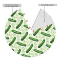 thumbnail image 2 of Yiaed Green Cucumber1 Print Christmas Tree Skirt , Tree SkirtsTree Mat for Christmas Winter Holiday Indoor Decorations-36", 2 of 7