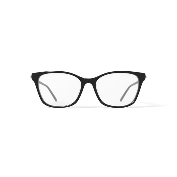 Walmart Women's MV019 Amy Square Prescription Eyeglasses with Case, Black