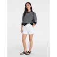 thumbnail image 3 of Time and Tru Women's High Rise Utility Shorts, 3.5" Inseam, Sizes 0-22, 3 of 6
