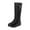 Black, variant on Fesfesfes Mid Calf Boots for Women Warm Thick Wedge Boots Winter Warm Down Boots Women's Snow Boots 43(US:9.5)
