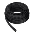 thumbnail image 1 of 25 Ft - 1 In Expandable Braided Cable Sleeving, PET Cable Management, Wire Wrap Loom Tube, Black, 1 of 7