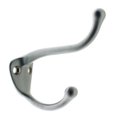 thumbnail image 1 of Solid Brass Coat & Hat Hook, Satin Chrome, 1 of 1