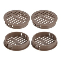 Uxcell Round Soffit Vents 2 inch, 8Pcs Brown Plastic 50mm Soffit Vent Cover