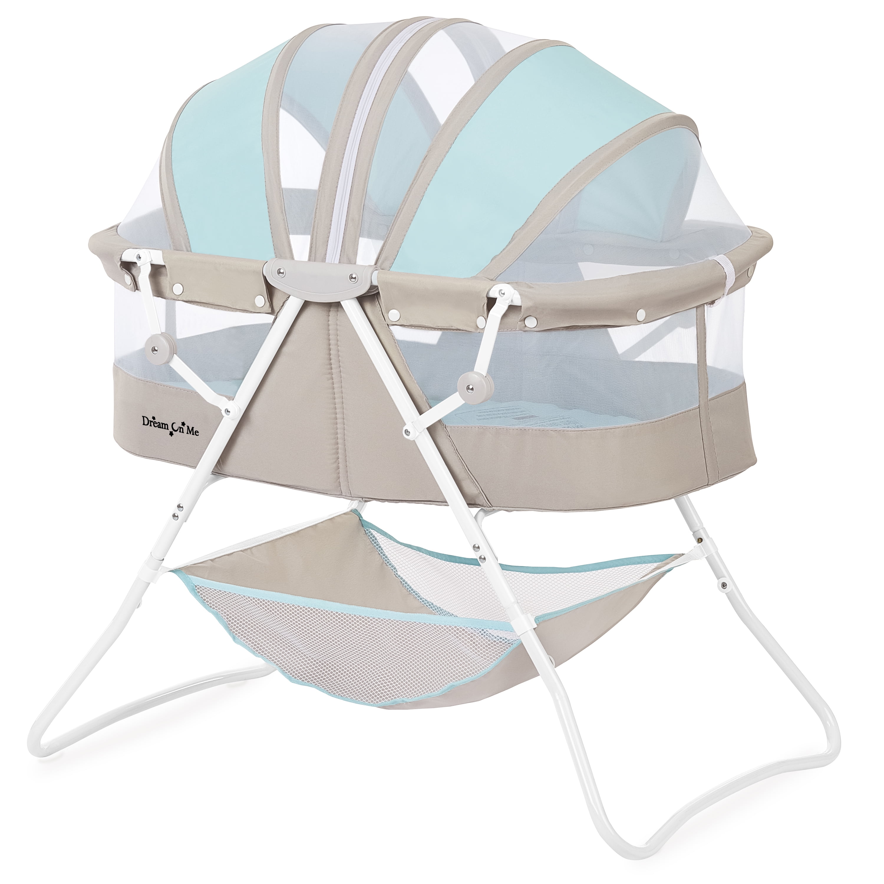 Dream On Me Karley Bassinet, Blue and Grey