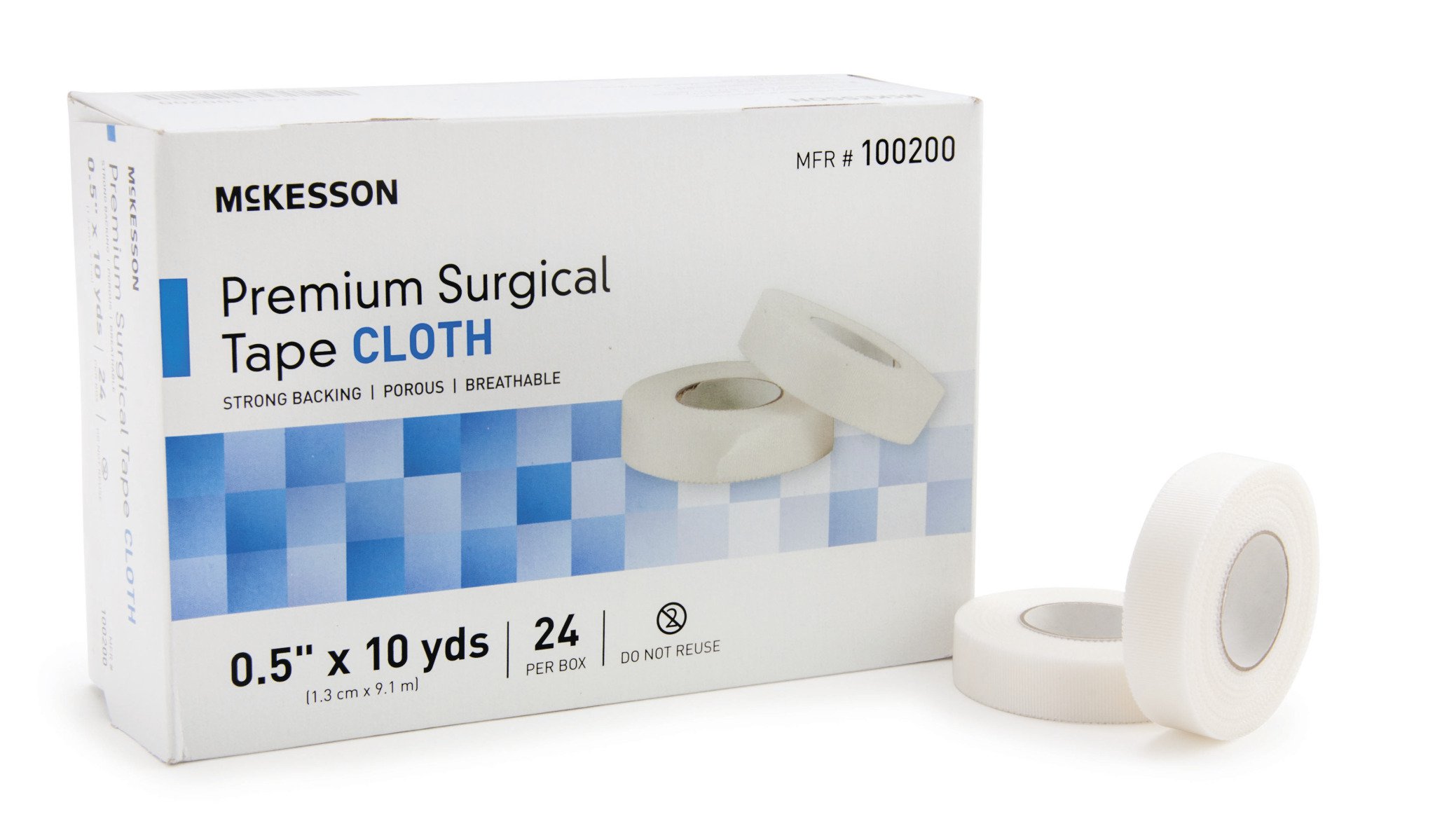 McKesson Brand Medical Tape McKesson High Adhesion SilkLike Cloth 1/2