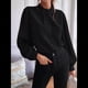 thumbnail image 4 of Camisas con Botones para Mujer, Blusas de Otoño para Mujer, Blusas Informales de Negocios para Mujer Negro XL, 4 of 9