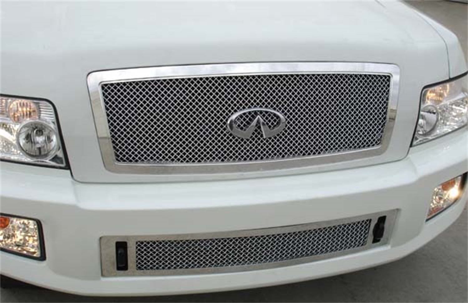 Fits 04-10 Infiniti QX56 Stainless Steel Mesh Grille Insert