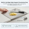 thumbnail image 7 of NULAS Stainless Steel Cutting Boards for Kitchen, Kneading Cutting Board Mats, Suitable for Bread, Meat, Vegetables (11.81 x 15.7 in), 7 of 7