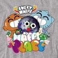 thumbnail image 2 of Amazing World of Gumball Happy Place Women's T Shirt, Athletic Heather, Small, 2 of 6