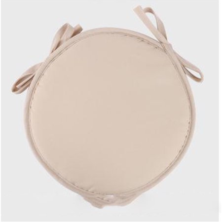 Tie-on Round Chair Seat Pad  Solid Color Soft Chairs Cushion  Circle Cover Mat for Home  Office  Garden