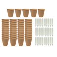 thumbnail image 2 of Macetas para viveros,Macetas para plántulas con 30 etiquetas,Macetas redondas biodegradables para viveros de granja,Vasos para plántulas versátiles,prácticos y ligeros,Macetas de turba para, 2 of 7