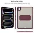 thumbnail image 6 of TECH CIRCLE for Apple iPad Pro 13-inch (M4/M5) 2024/2025 Release Slim Clear Back Cover Case with Kickstand, Screen Protector Film, Lightweight Protective Scratch Resistant Thin Case, 03 Red, 6 of 7