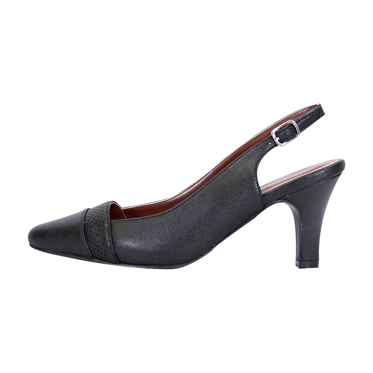 PEERAGE Candy Women's Extra Wide Width Dress Slingback BLACK 15
