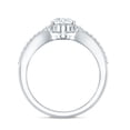 thumbnail image 2 of Rosec Jewels Lab Grown Diamond Vintage Engagement Ring - 6x8 mm Oval - EF-VS Grade, 10K White Gold, US 12.00, 2 of 8