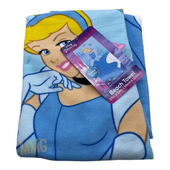 Disney Princess Cinderella Cotton Towel & Washcloth, Multicolor
